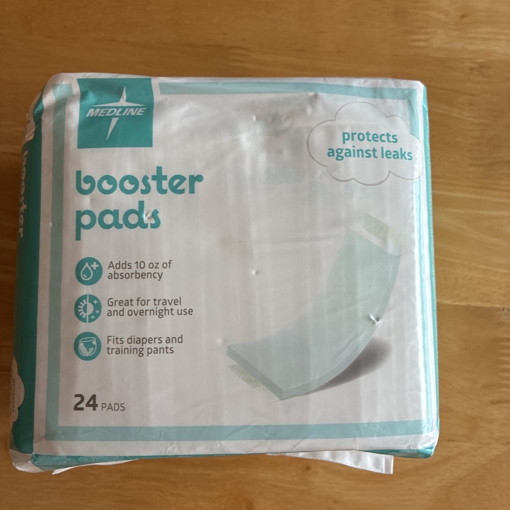 Medline Baby Booster Pads 24 Count Fits Diapers and Training Pants